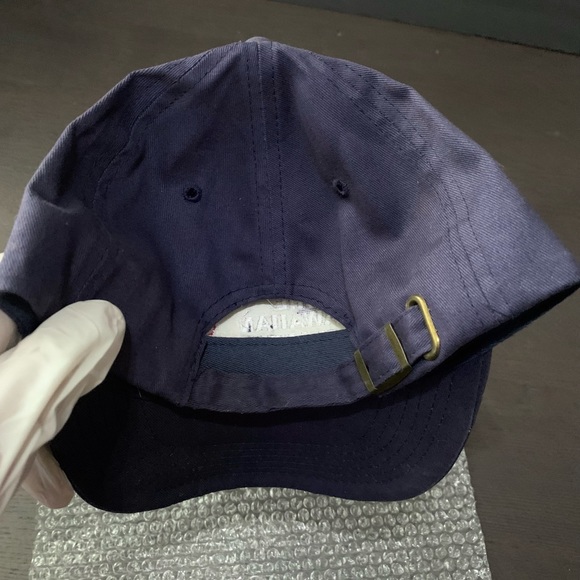 Vintage Hawaiian Islands Navy Hat Cap Adjustable StrapBack One Size New Navy - Picture 5 of 5